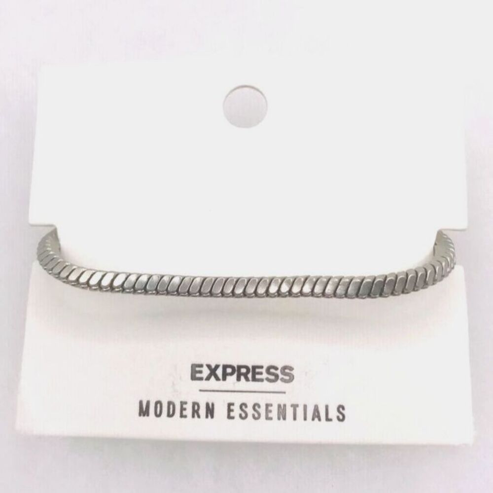 Express Silver Chain Bracelet Round Snake Chain Tennis Bracelet